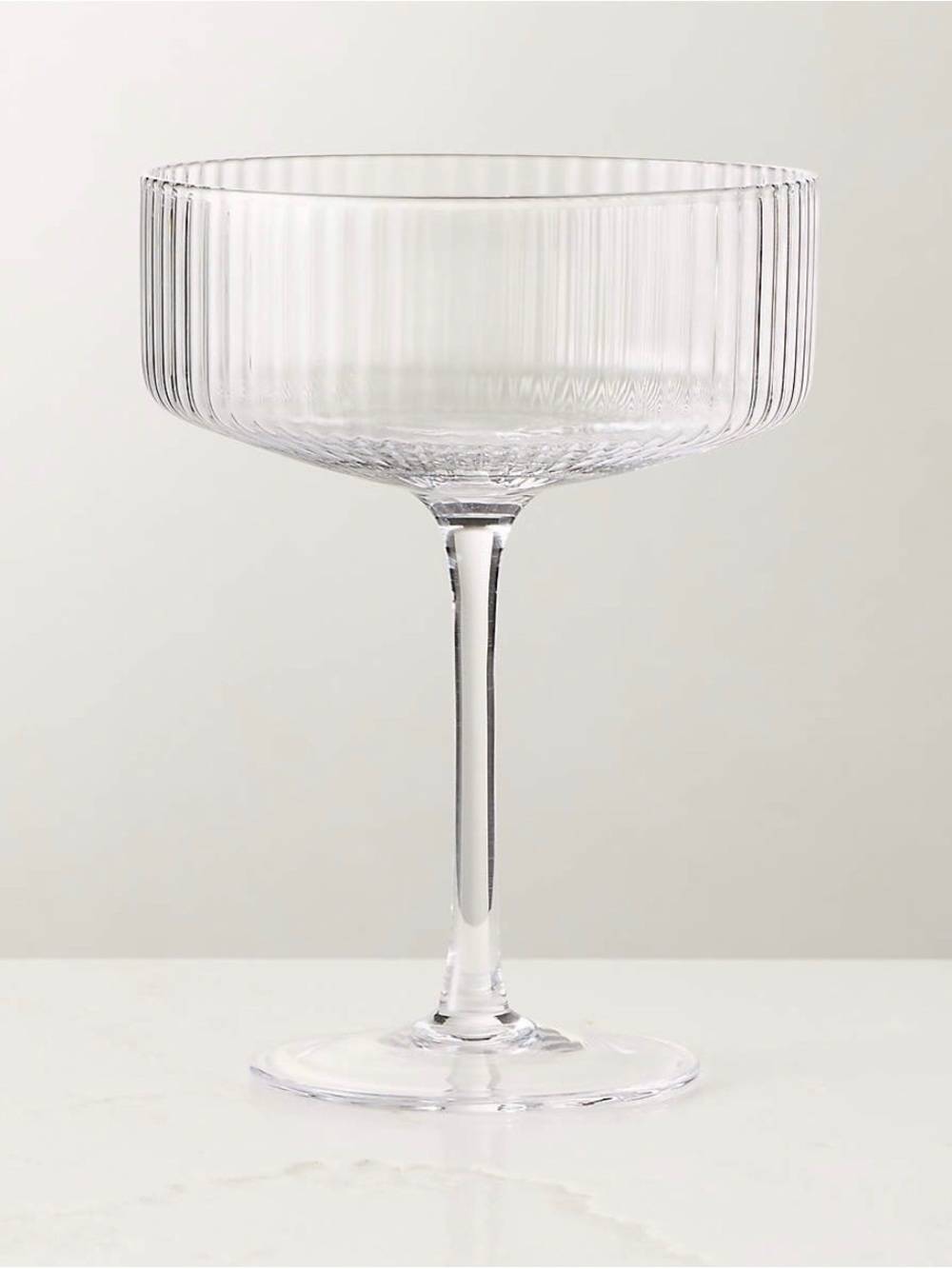 CB2 EVE FLUTED COUPE GLASSES - SET